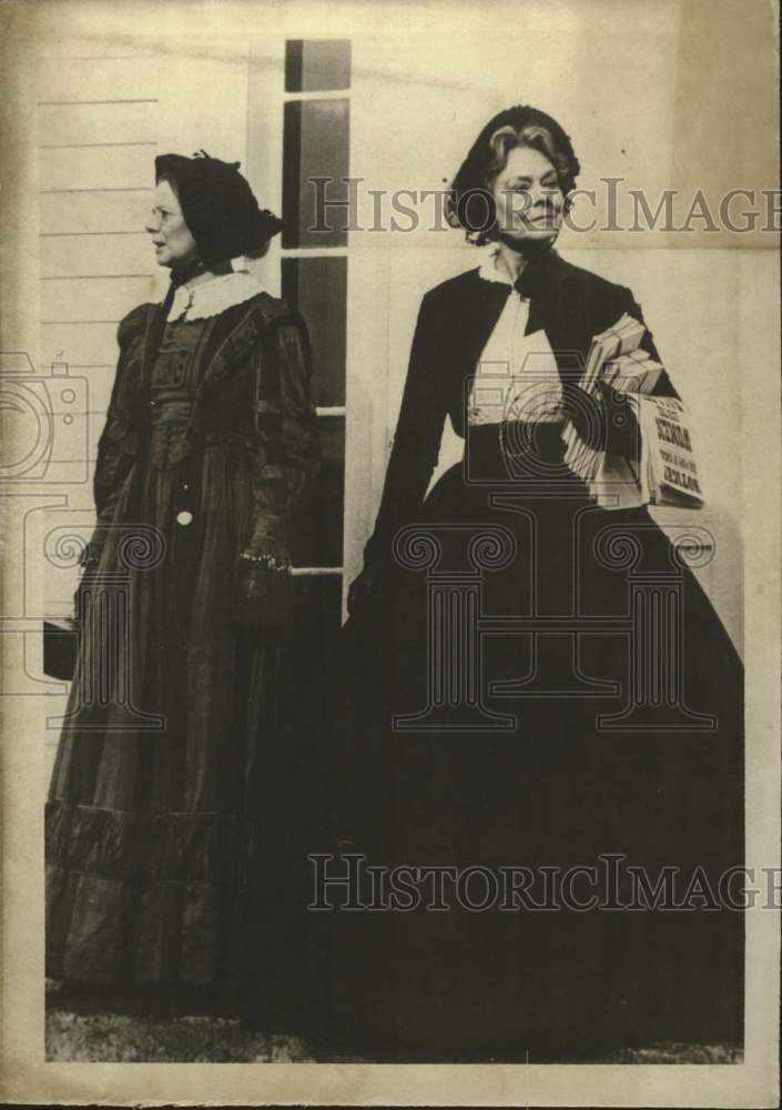 1980 Press Photo Scenes from &quot;Under This Sky: Elizabeth Cady Stanton&quot;- Historic Images