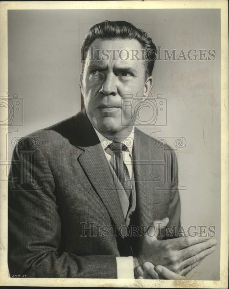 1962 Press Photo Actor Edmond O'Brien - Historic Images