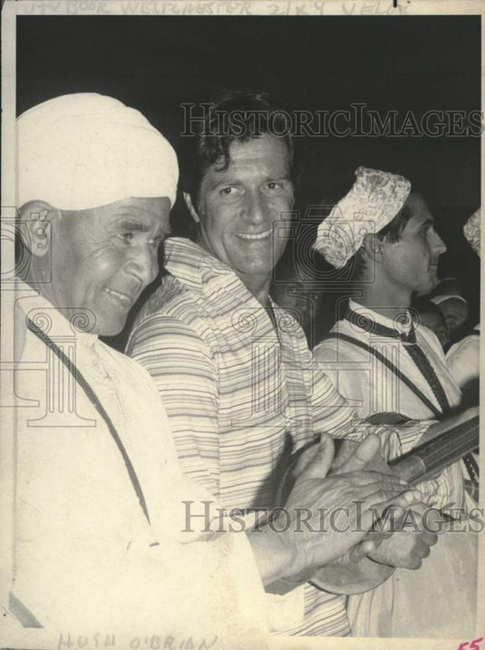 Hugh O'Brian visits Berber tribesmen on "It's A Man's World" - Historic Images