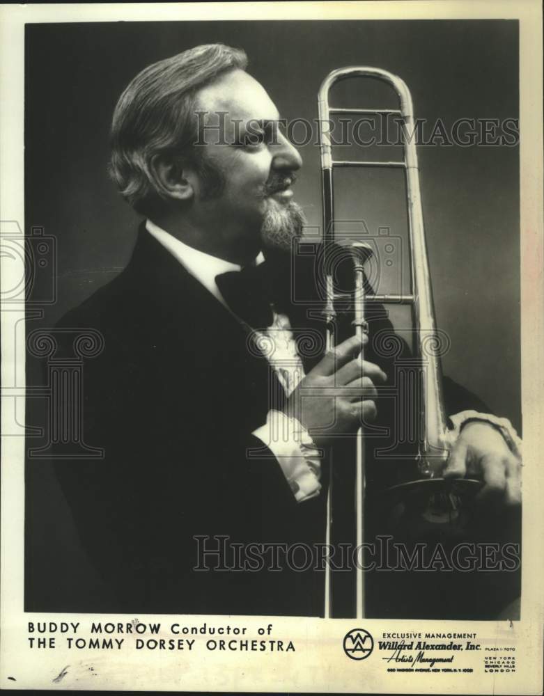 1980 Press Photo Buddy Morrow, Conductor of The Tommy Dorsey Orchestra- Historic Images