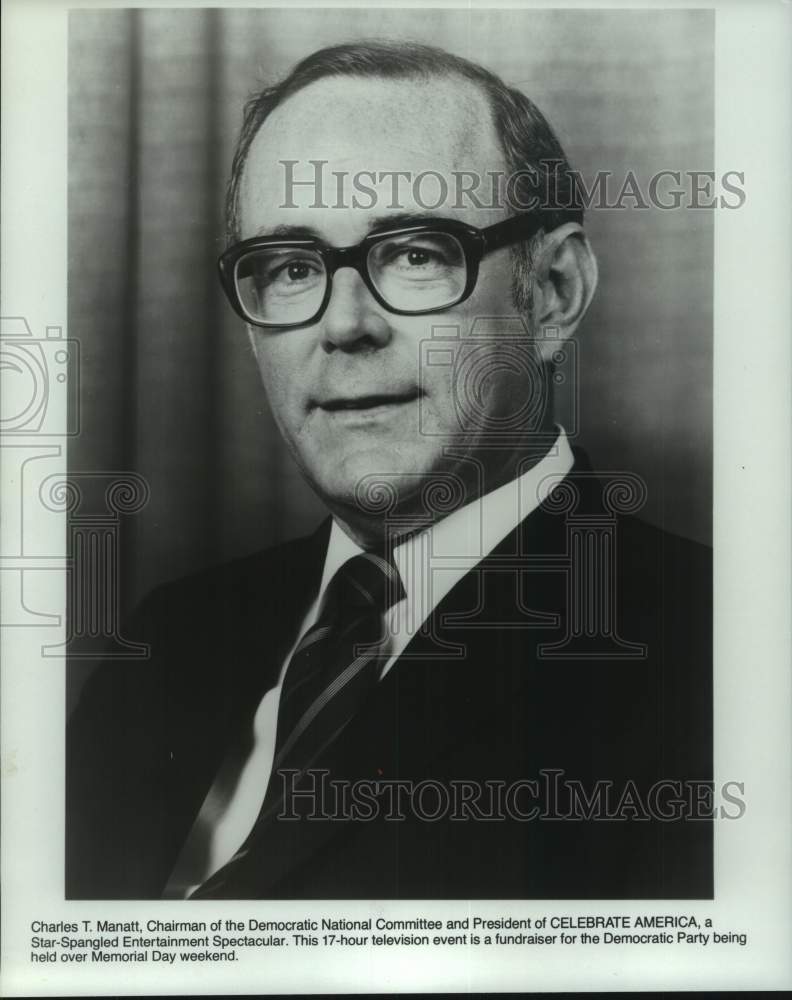 Press Photo Charles T. Manatt, Chairman of the Democratic National Committee - Historic Images