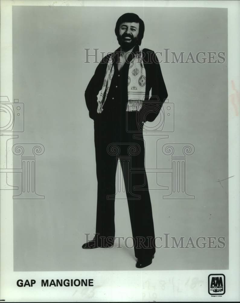 Press Photo A&M Records recording artist Gap Mangione - Historic Images