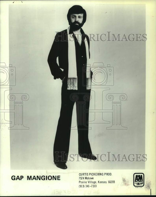 1981 A&M Records recording artist Gap Mangione - Historic Images