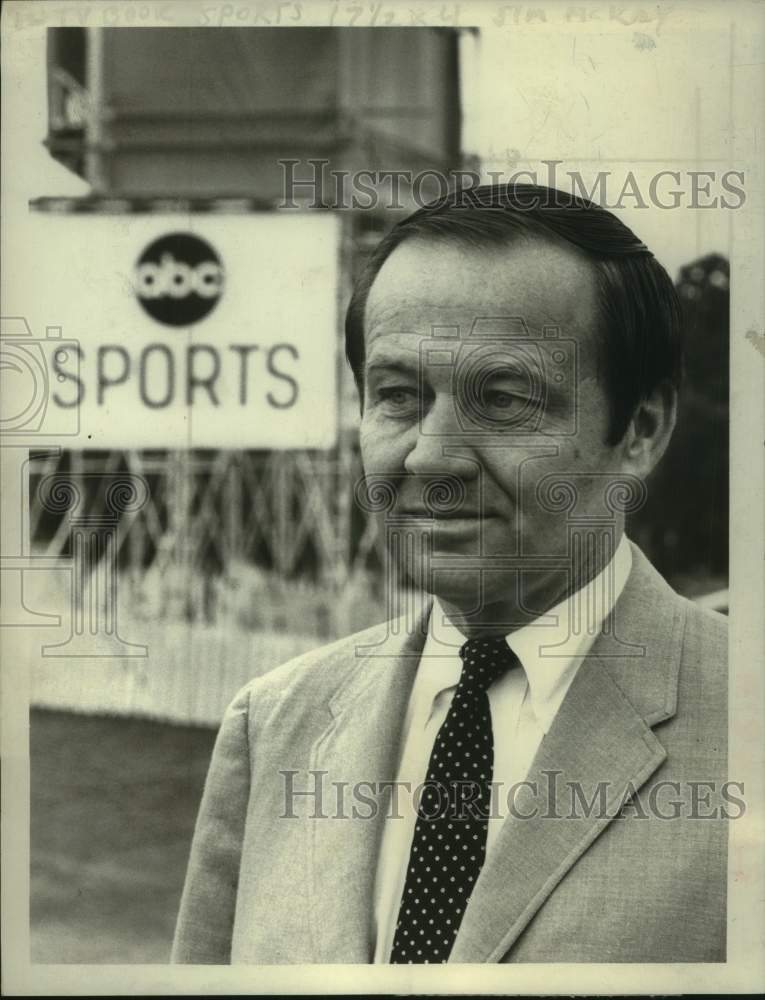 1969 Press Photo ABC sportscaster Jim McKay - Historic Images