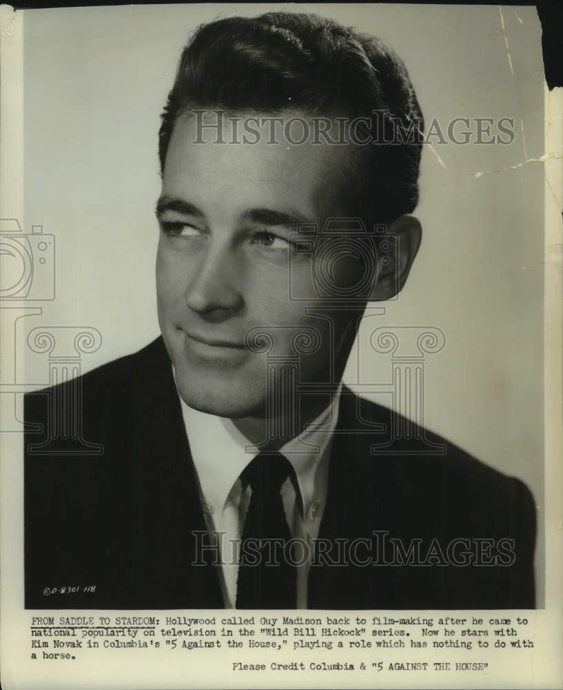 1955 Guy Madison stars in "5 Against the House" - Historic Images