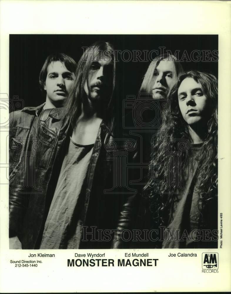 1993 Press Photo A &amp; M Records recording artists Monster Magnet - Historic Images