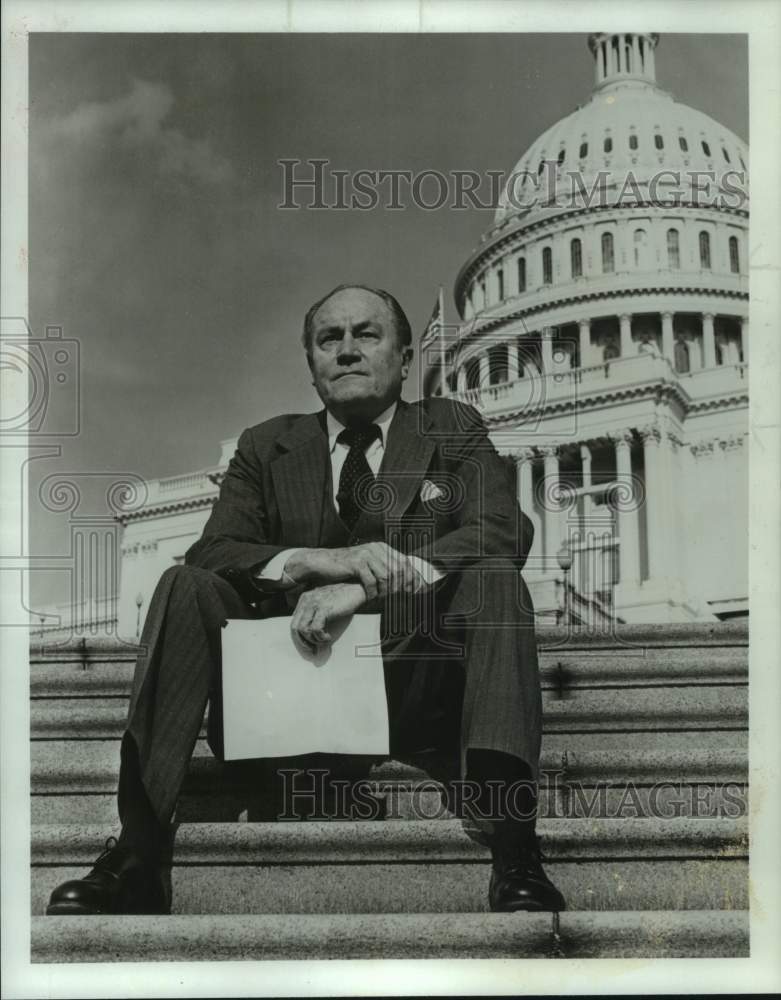 1982 Press Photo Actor E. G. Marshall in Washington, DC - Historic Images