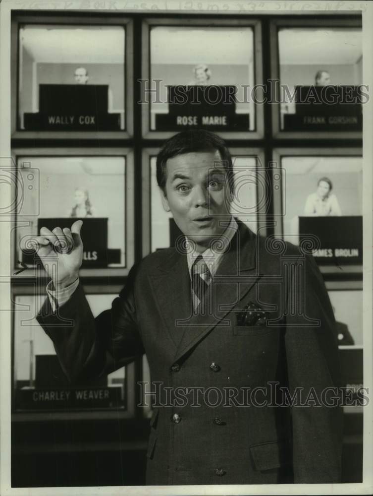 Press Photo Peter Marshall, host of &quot;Hollywood Squares&quot; - Historic Images