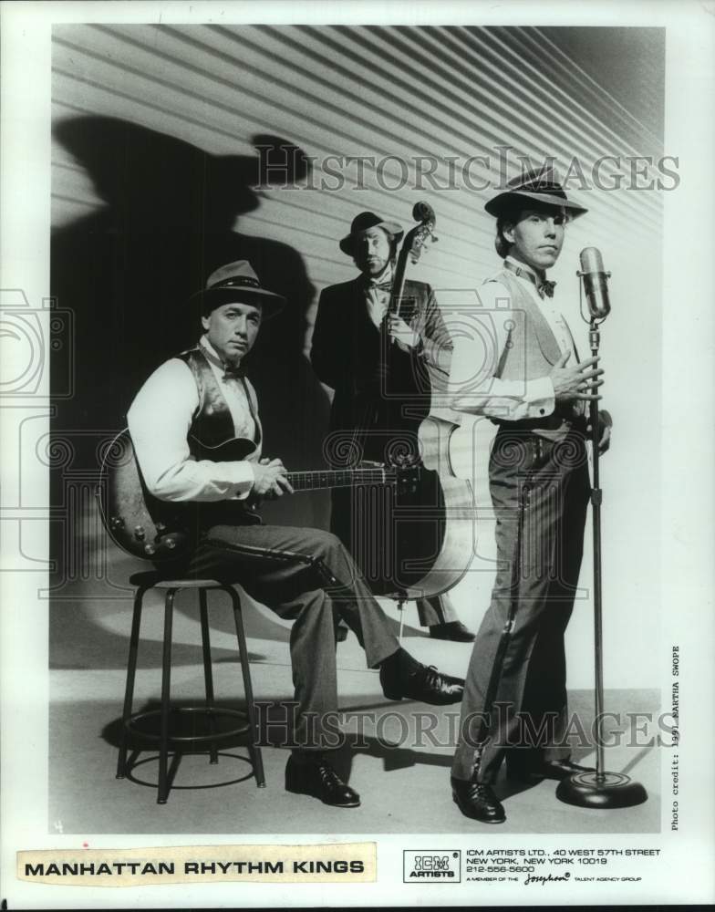 1991 Press Photo New York musical artists The Manhattan Rhythm Kings - Historic Images