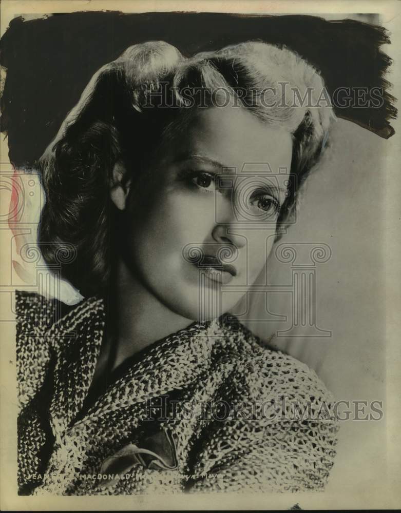 Press Photo Actress Jeannette MacDonald - Historic Images