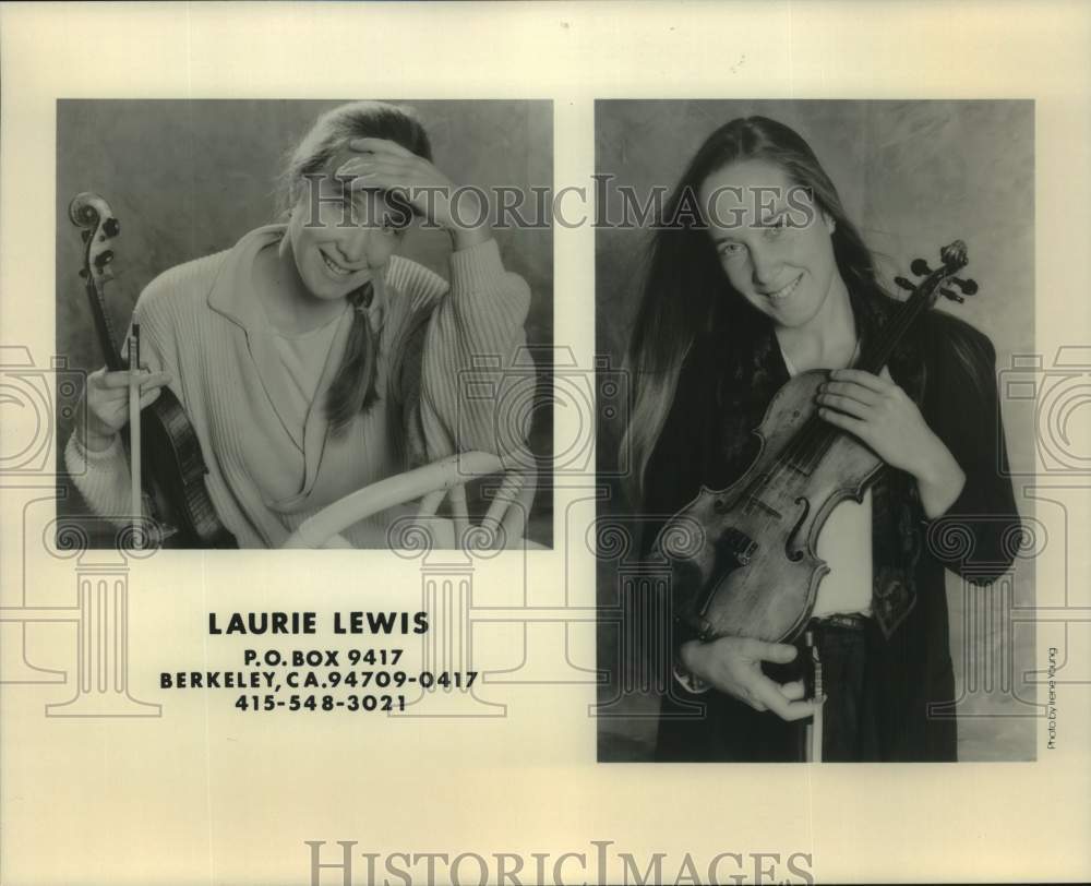 1988 Press Photo Musical artist Laurie Lewis - Historic Images