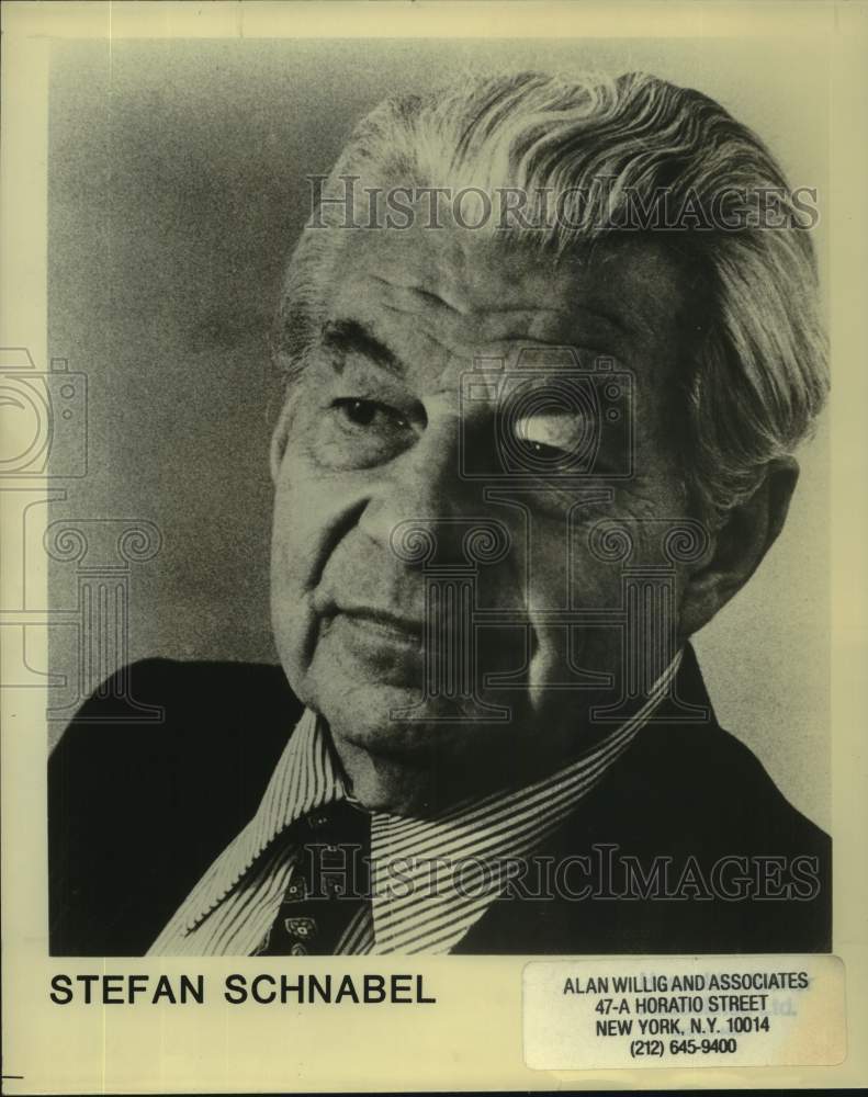 Press Photo Actor Stefan Schnabel - Historic Images