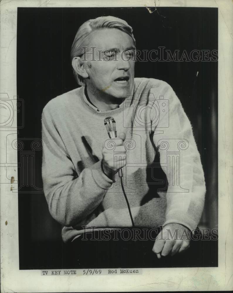 1969 Press Photo Poet Rod McKuen - tup08206 - Historic Images