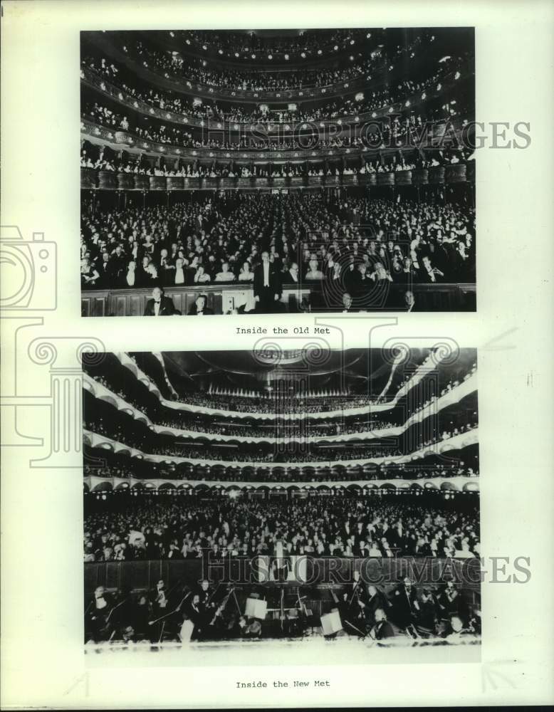 1983 View of orchestra & patrons, Metropolitan Opera House, New York - Historic Images