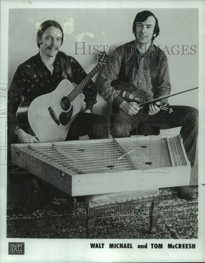 1978 Press Photo Front Hall recording artists Walt Michael and Tom McCreesh - Historic Images