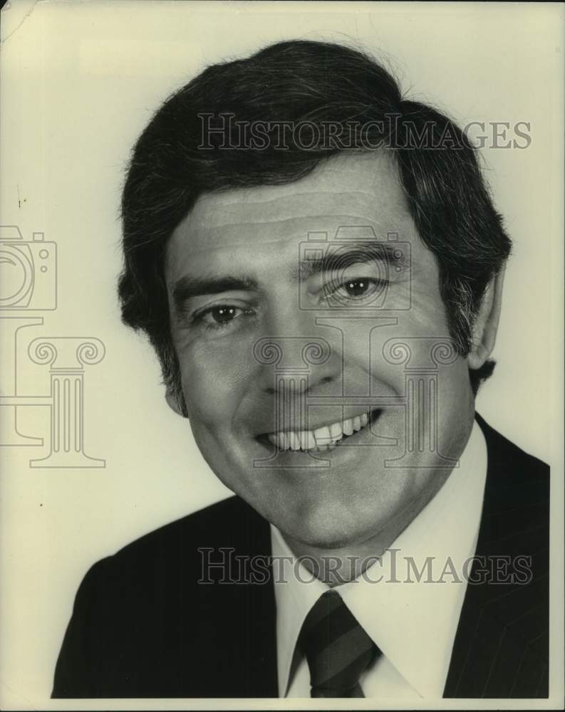 Press Photo Newscaster Dan Rather - Historic Images