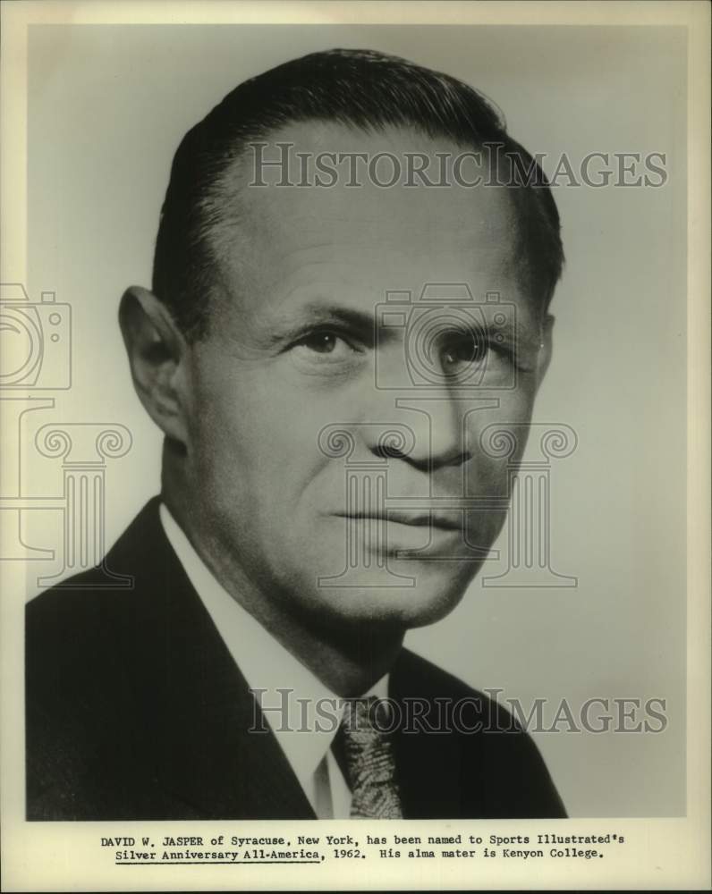 1962 Press Photo David W. Jasper of Syracuse, New York - tup08796 - Historic Images