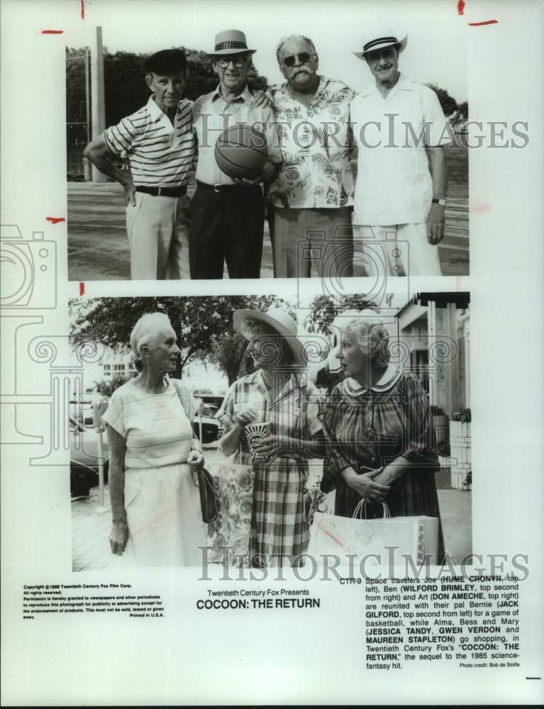 1988 Press Photo Scenes from the motion picture, "Cocoon: The Return" - Historic Images