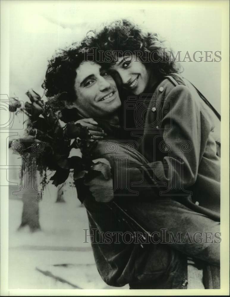 1987 Press Photo Jennifer Beals &amp; Michael Nouri star in &quot;Flashdance&quot; on NBC - Historic Images