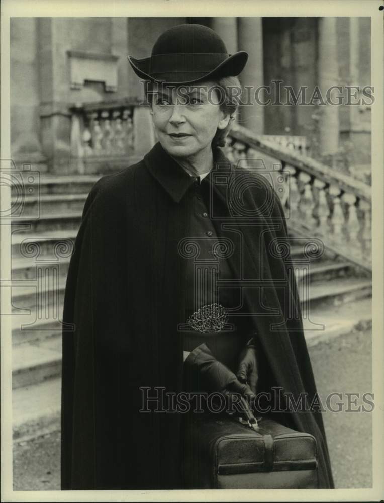 1982 Press Photo Deborah Kerr as Miss Plimsoll in &quot;Witness for the Prosecution&quot; - Historic Images