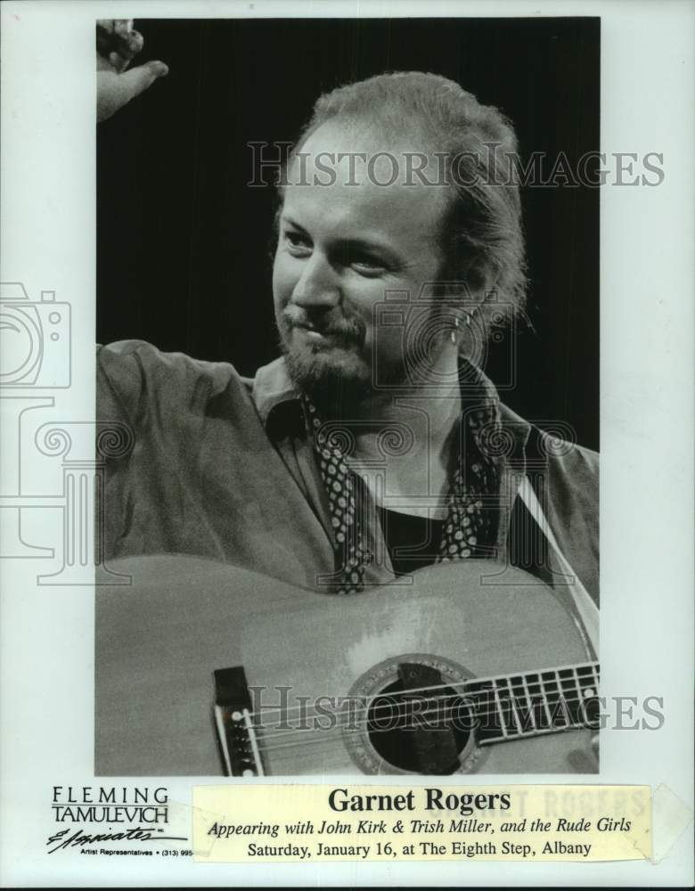 1993 Press Photo Guitarist Garnet Rogers - Historic Images