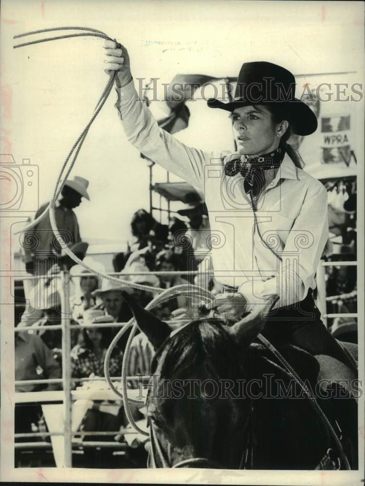 1980 Press Photo Katharine Ross stars in &quot;Rodeo Girl&quot; on CBS Television - Historic Images