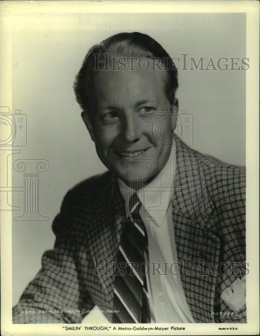 1941 Press Photo Actor Gene Raymond stars in Smilin' Through