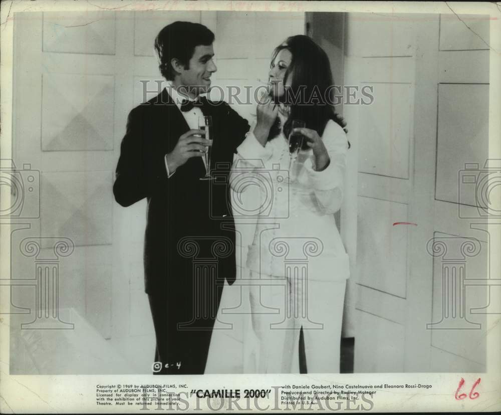 1969 Press Photo Scene from the motion picture &quot;Camille 2000&quot; - Historic Images