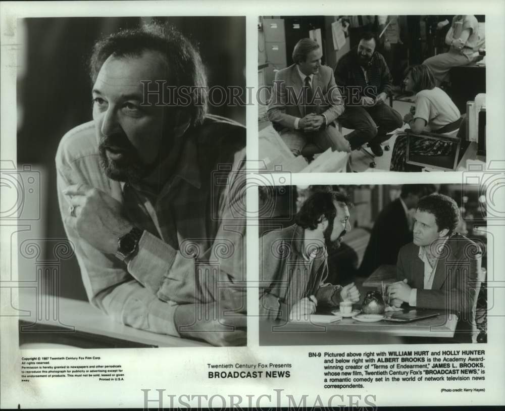 1987 Press Photo Scenes from the motion picture "Broadcast News" - Historic Images