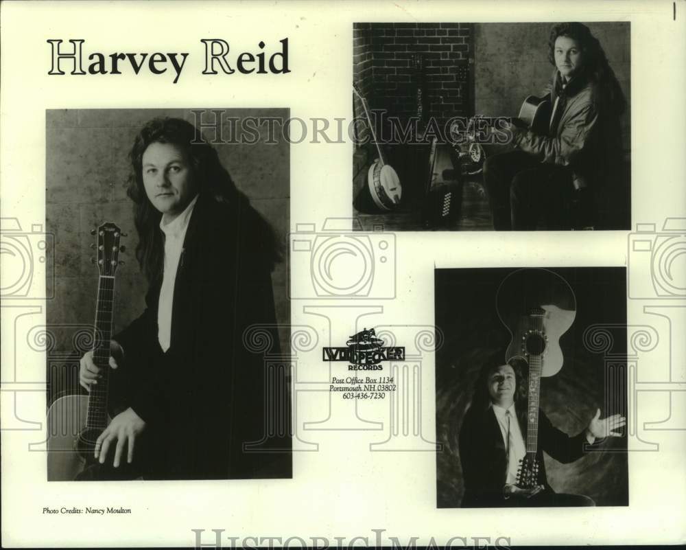 1991 Press Photo Woodpecker Records recording artist Harvey Reid - Historic Images