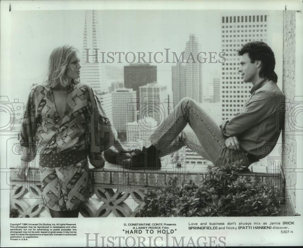 1984 Press Photo Scene from the motion picture &quot;Hard to Hold&quot; - Historic Images