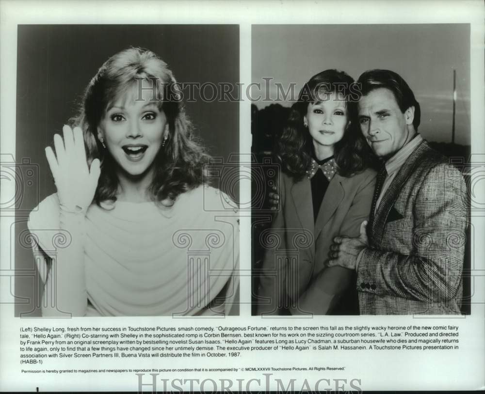 1987 Press Photo Scenes from the motion picture "Hello Again" - Historic Images