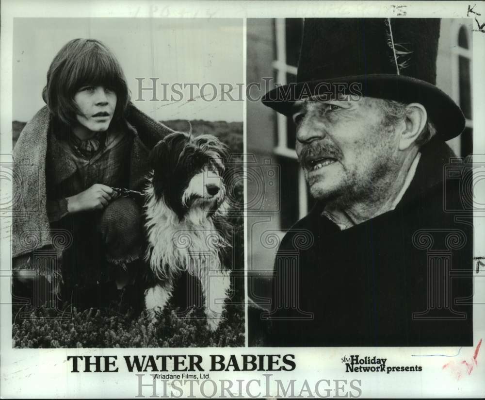 Press Photo James Mason &amp; Tommy Pender star in &quot;The Water Babies&quot; - Historic Images