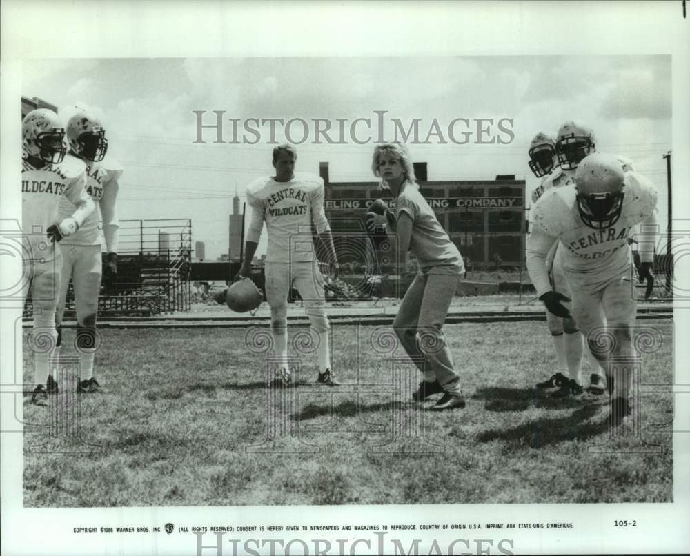1986 Press Photo Scene from the motion picture "Wildcats" - Historic Images