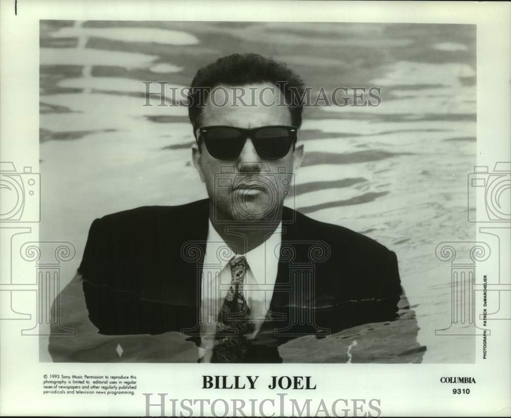 1993 Press Photo Columbia Records recording artist Billy Joel - Historic Images