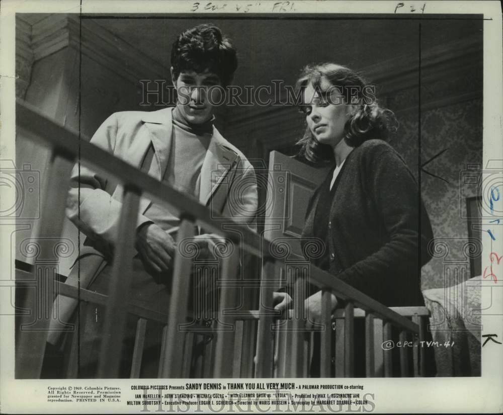 1969 Press Photo Scene from the motion picture &quot;Thank You All Very Much&quot; - Historic Images