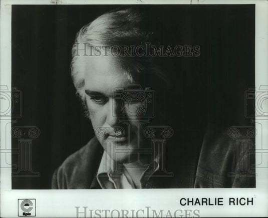 1990 Press Photo Epic Records recording artist Charlie Rich - Historic Images