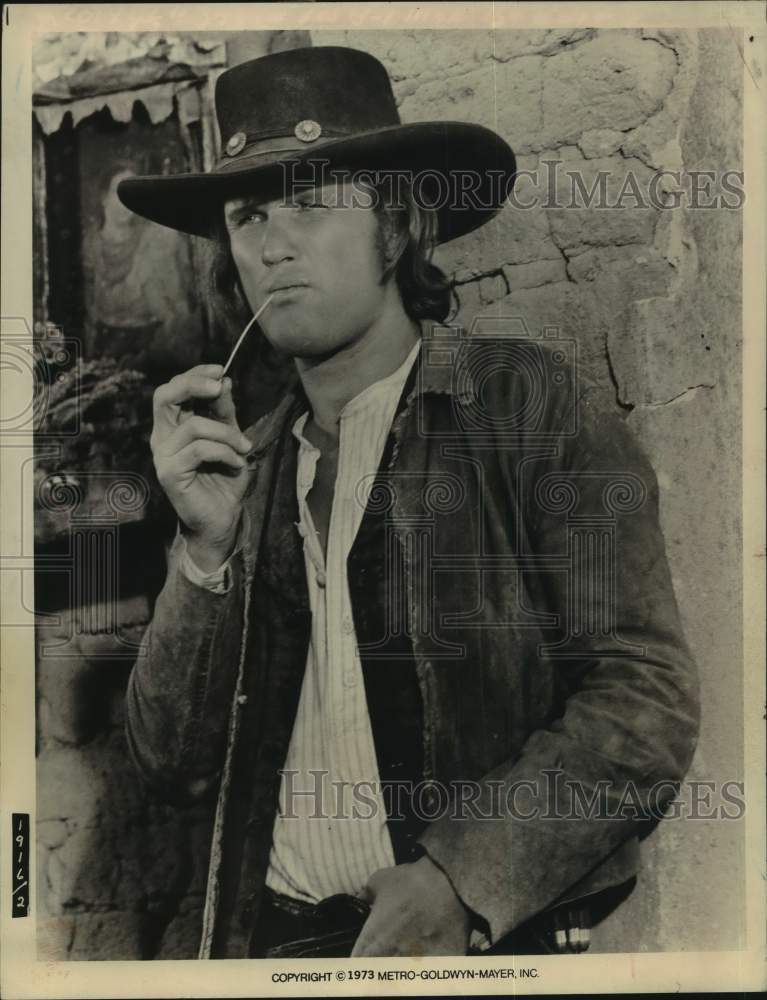 1973 Press Photo Kris Kristofferson in &quot;Pat Garrett &amp; Billy The Kid&quot; - Historic Images