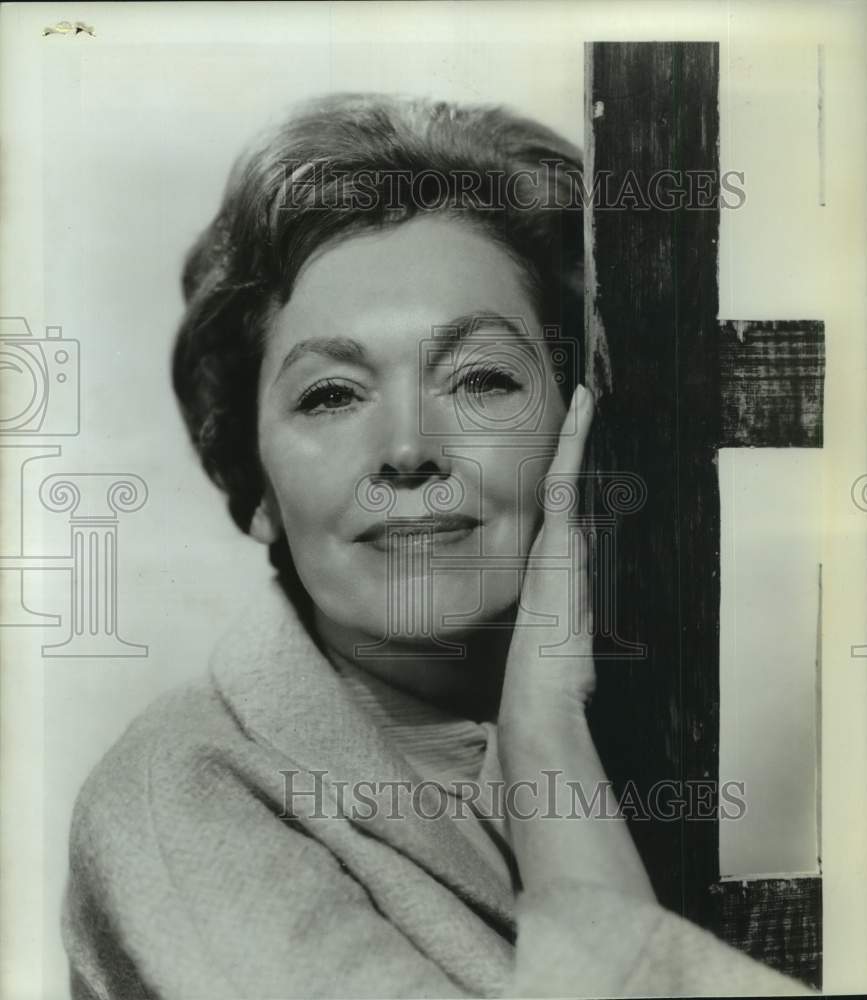 1977 Press Photo Actress Maureen O&#39;Sullivan - Historic Images