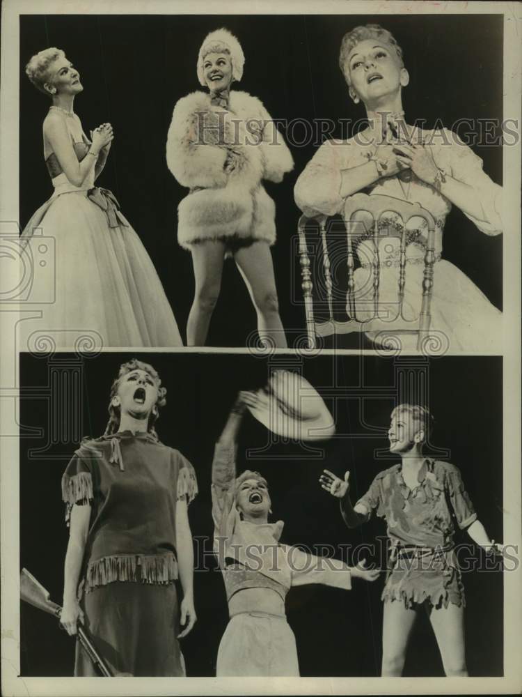 Press Photo Collage of actress Mary Martin in various movie roles - Historic Images