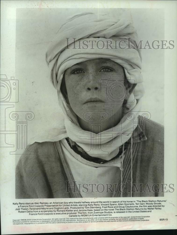 1988 Press Photo Kelly Reno as Alec Ramsay in &quot;The Black Stallion Returns&quot; - Historic Images