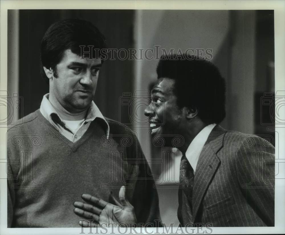 1973 Ron Masak & Harrison Page costar in "Love Thy Neighbor" omn ABC - Historic Images