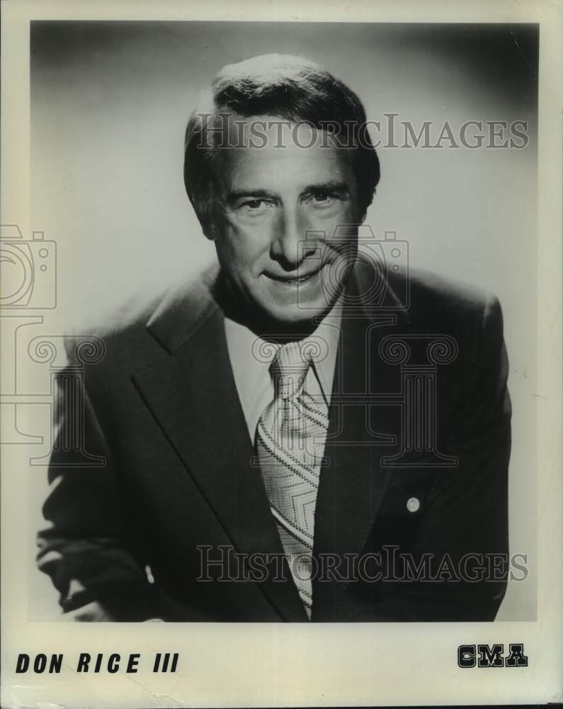 1974 Press Photo Actor Don Rice III - Historic Images