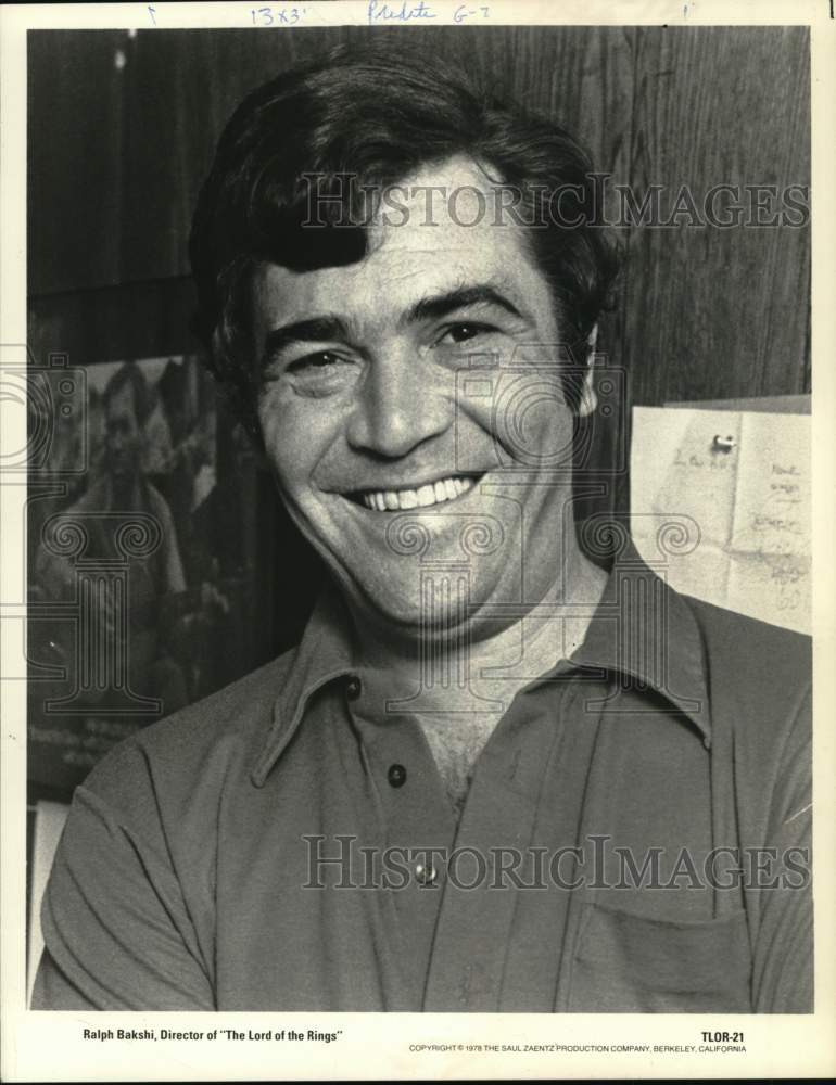 1980 Press Photo Ralph Bakashi, Director of "The Lord of the Rings" - Historic Images