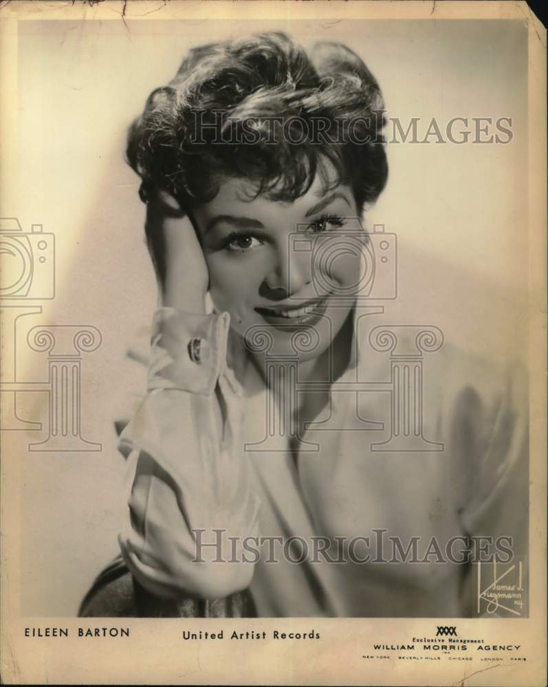 Press Photo United Artist Records recording artist Eileen Barton - Historic Images