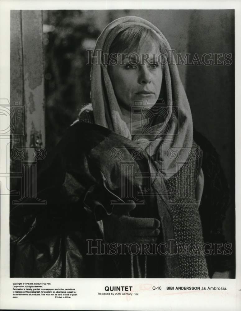1979 Press Photo Bibi Andersson as Ambrosia in &quot;Quintet&quot; - Historic Images