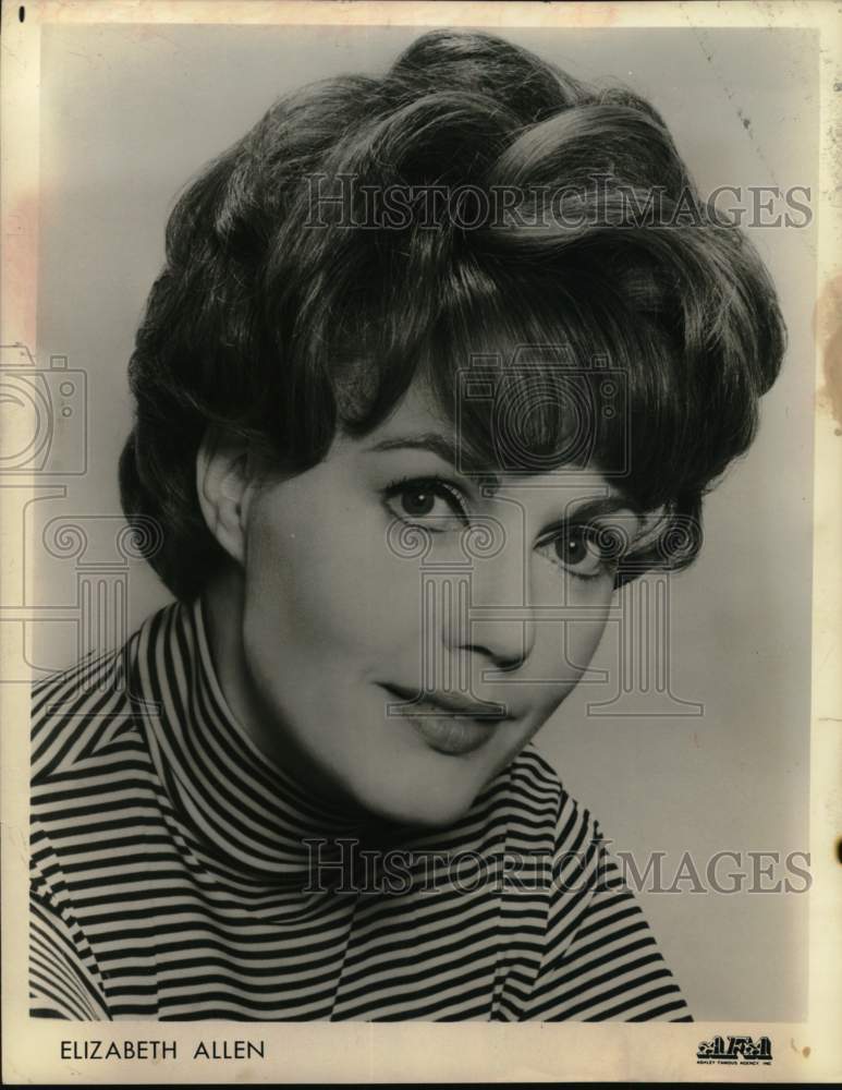 1966 Press Photo Stage actress Elizabeth Allen - Historic Images