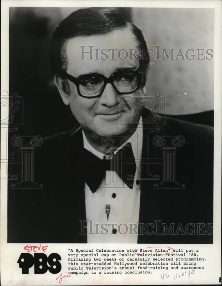 1980 Steve Allen hosts A Special Celebration with Steve Allen on PBS - Historic Images