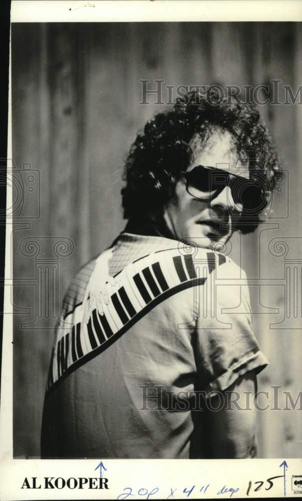 1982 Press Photo Columbia Records recording artist Al Kooper - Historic Images