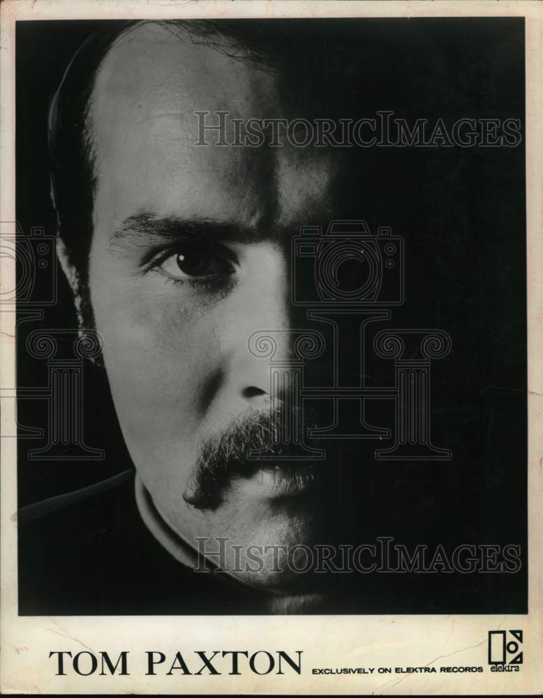 1968 Press Photo Elektra Records recording artist Tom Paxton - Historic Images